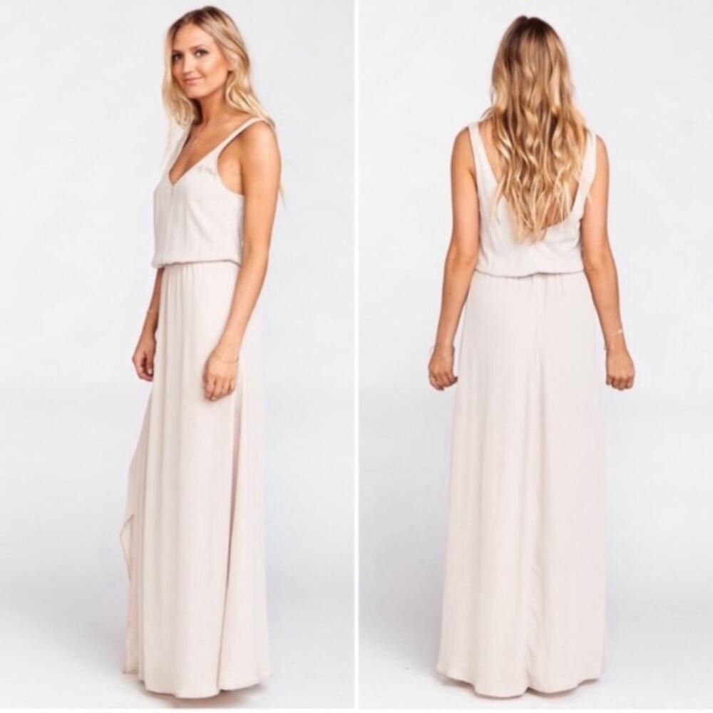 Show Me Your Mumu Kendall Maxi Dress Show Me The Ring Crisp Size XXS NWT
